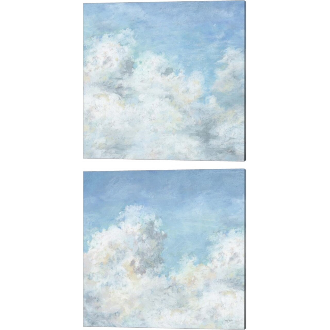Heavenly Blue by Lisa Audit 14" x 14" Canvas Wall Art (Set of 2)